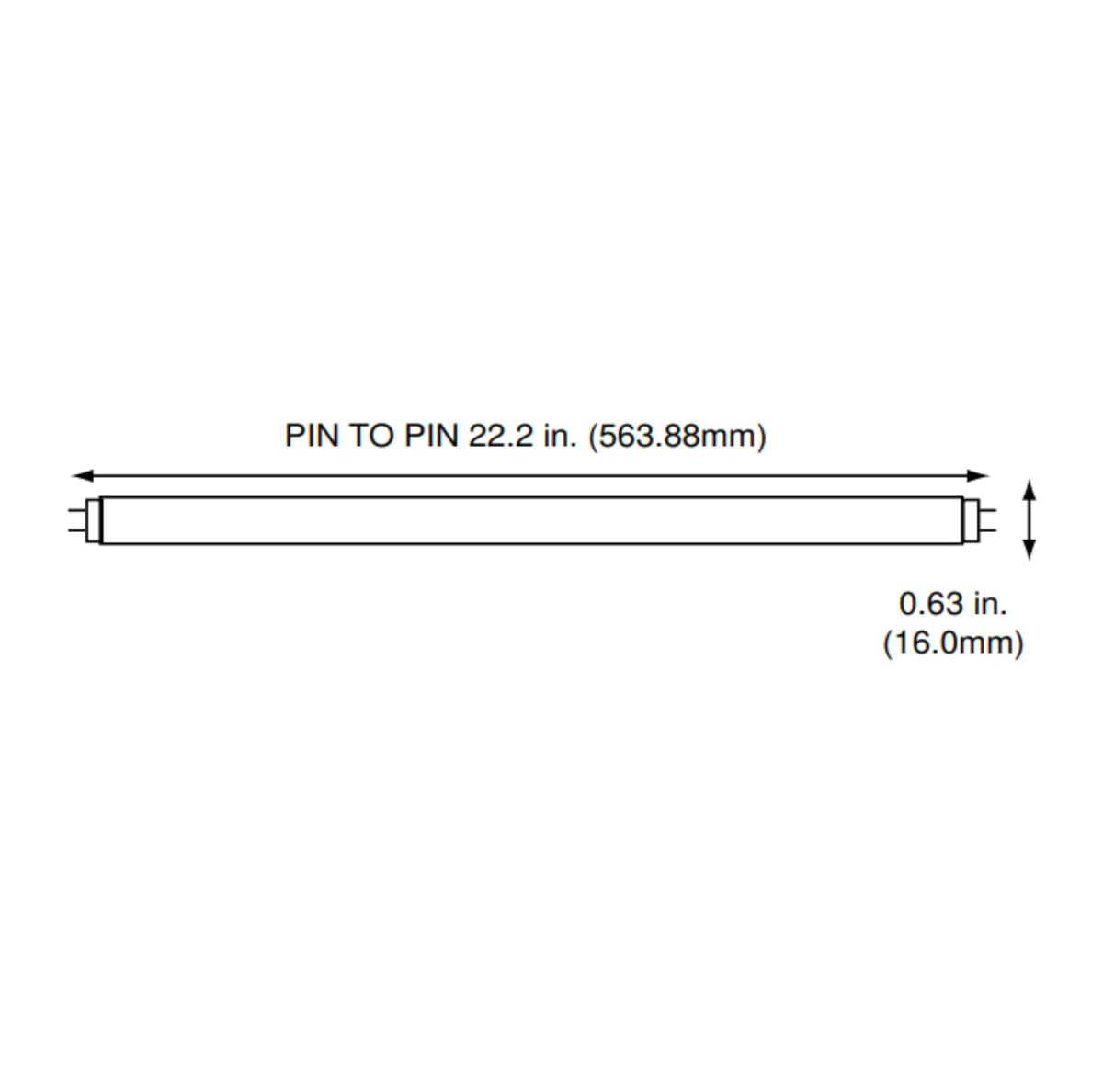 24 Inch 24W 4100K Cool White T5 Fluorescent Bulb Pack of 10 K942