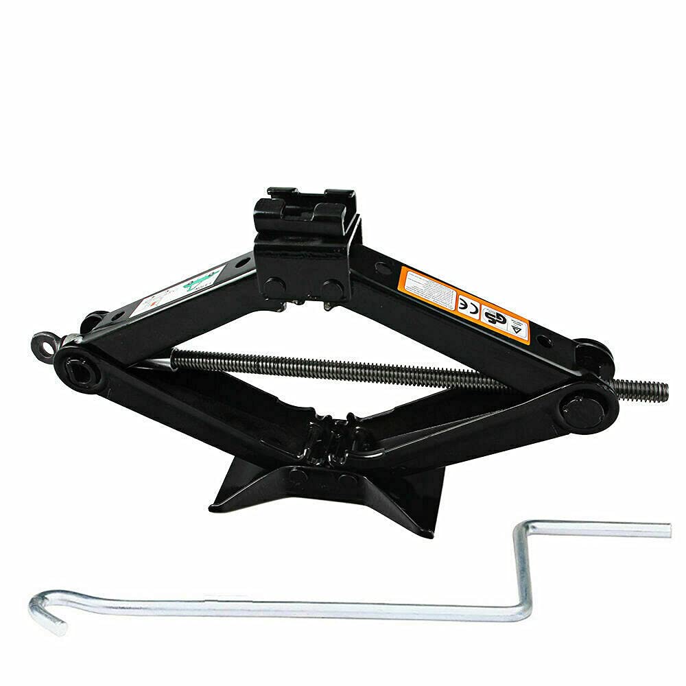 Spare Tire Lug Wrench Tool Kit & Scissor Jack 2 Ton Set U80136