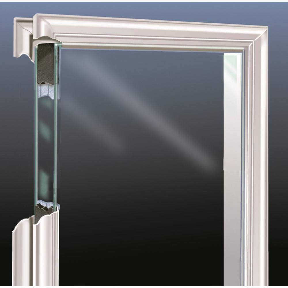 Primed Left Hand Outswing Prehung Door 1/2 Lite Clear Glass 36"x80" Steel N853