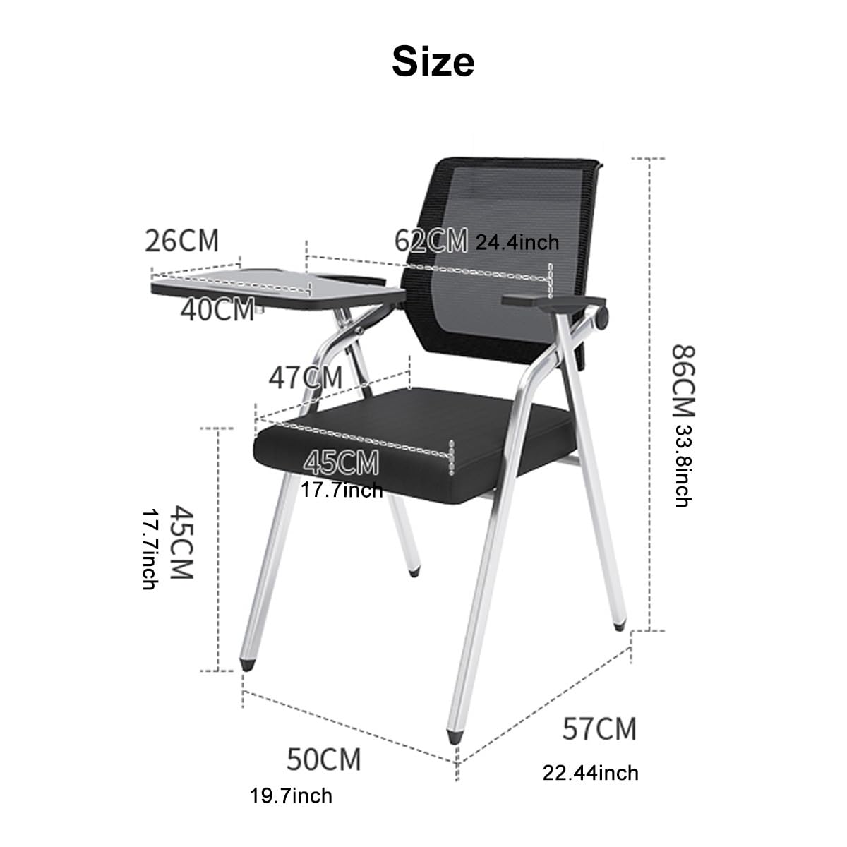 Orange Ergonomic Mesh Office Chair with Lumbar Support P881