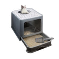 Foldable Enclosed Cat Litter Box with Lid H1190