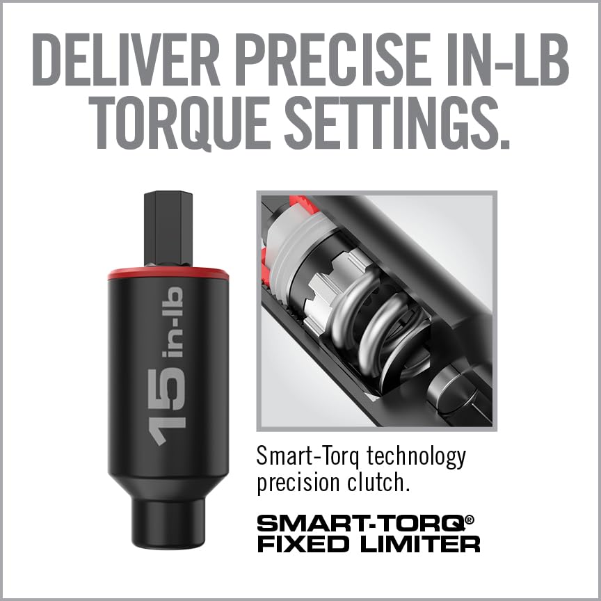 Fixed Torque Limiter with 1/4" Hex Drivers and Bits F58439