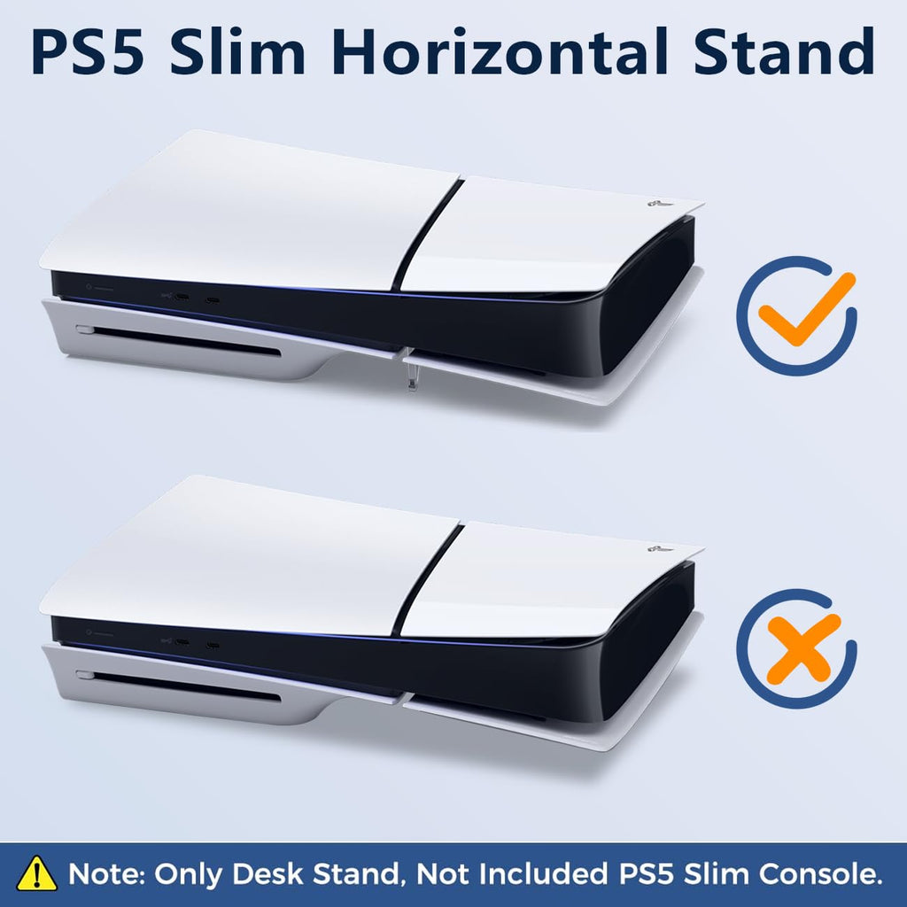 Stand for Ps5 Slim, Cooling Feet, Horizontal Placement Bracket Holder E4112