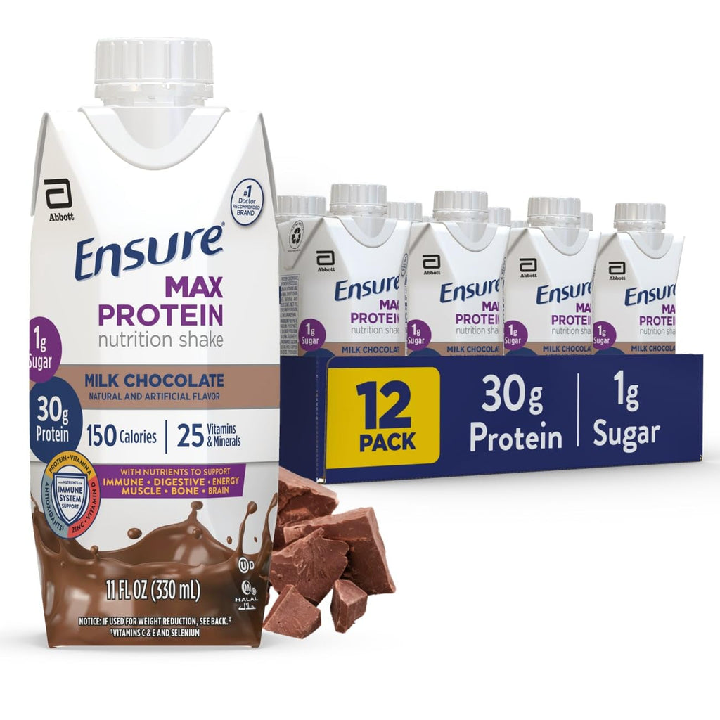 Vanilla Nutrition Shake 24 Pack and Milk Chocolate Protein Nutrition Shake 12 Pack W41042