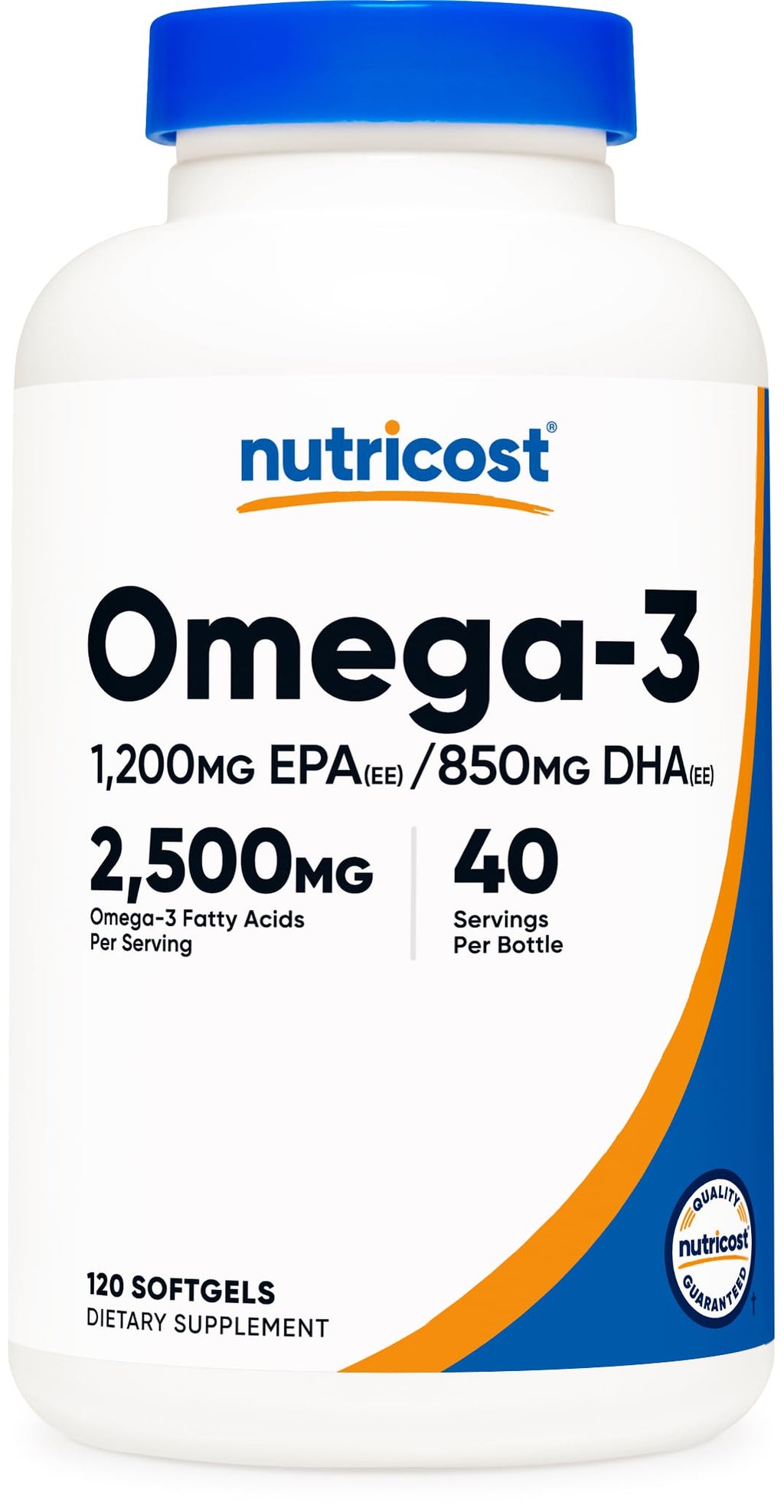 Omega 3 Fish Oil 2500MG 120 Softgels U8135