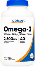 Omega 3 Fish Oil 2500MG 120 Softgels U8135