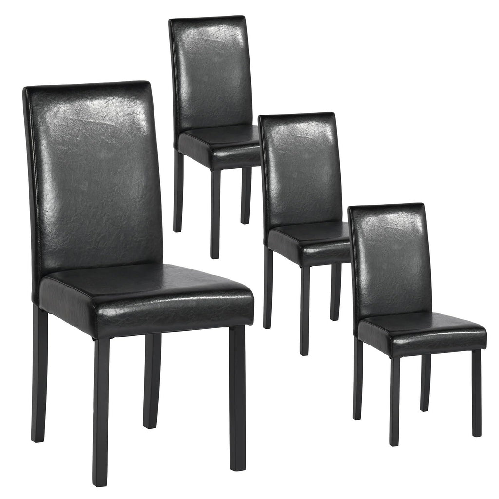 Upholstered PU Leather Dining Chairs Set of 4 S6173