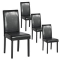 Upholstered PU Leather Dining Chairs Set of 4 S6173