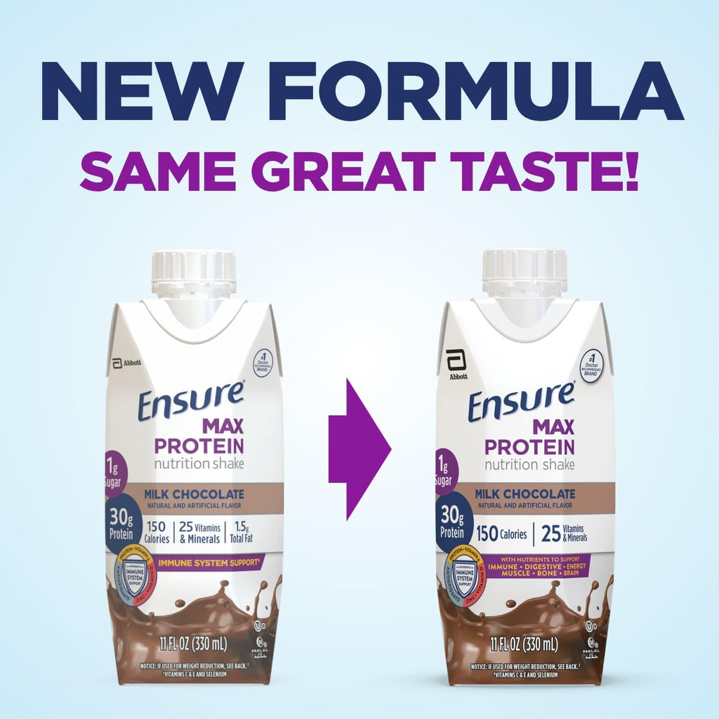 Vanilla Nutrition Shake 24 Pack and Milk Chocolate Protein Nutrition Shake 12 Pack W41042