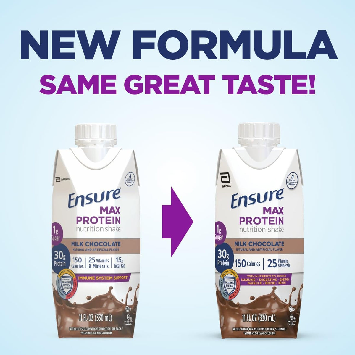 Vanilla Nutrition Shake 24 Pack and Milk Chocolate Protein Nutrition Shake 12 Pack W41042