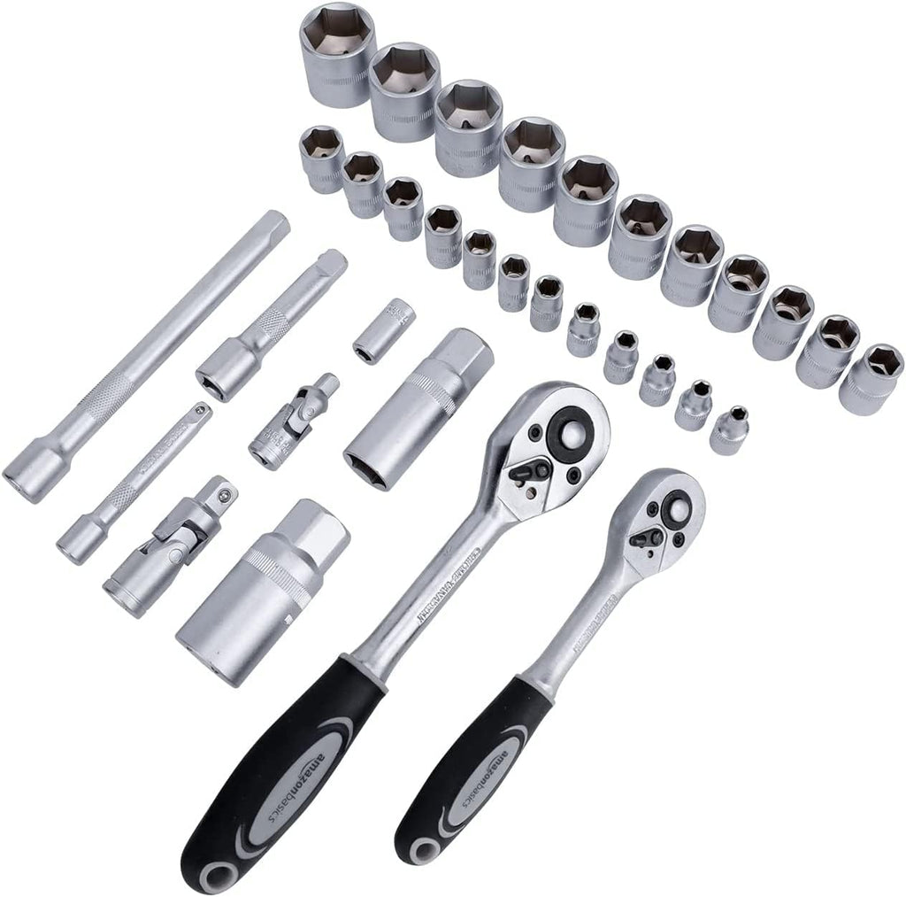 65-Piece Household Hand Tool Kit Set with Storage Case V918893