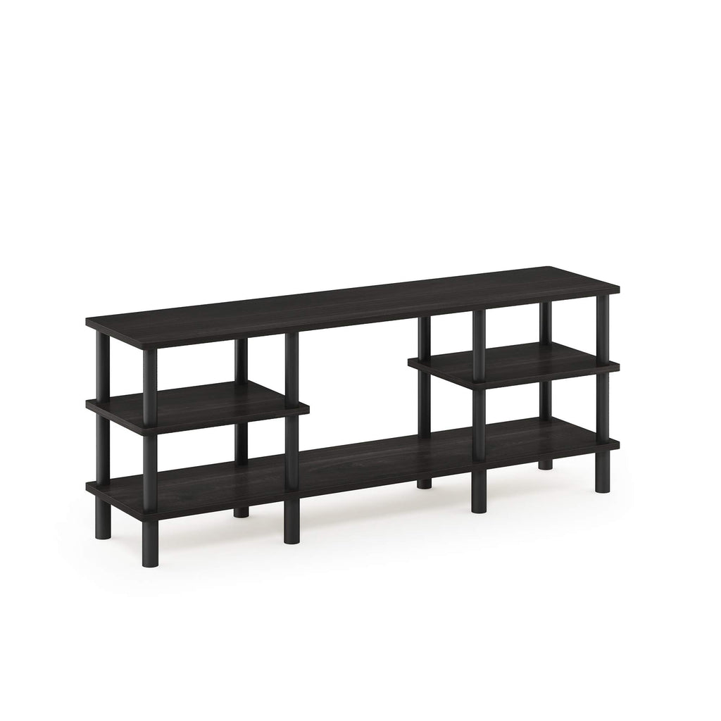 Espresso 3-Tier Open Shelf TV Stand U8002