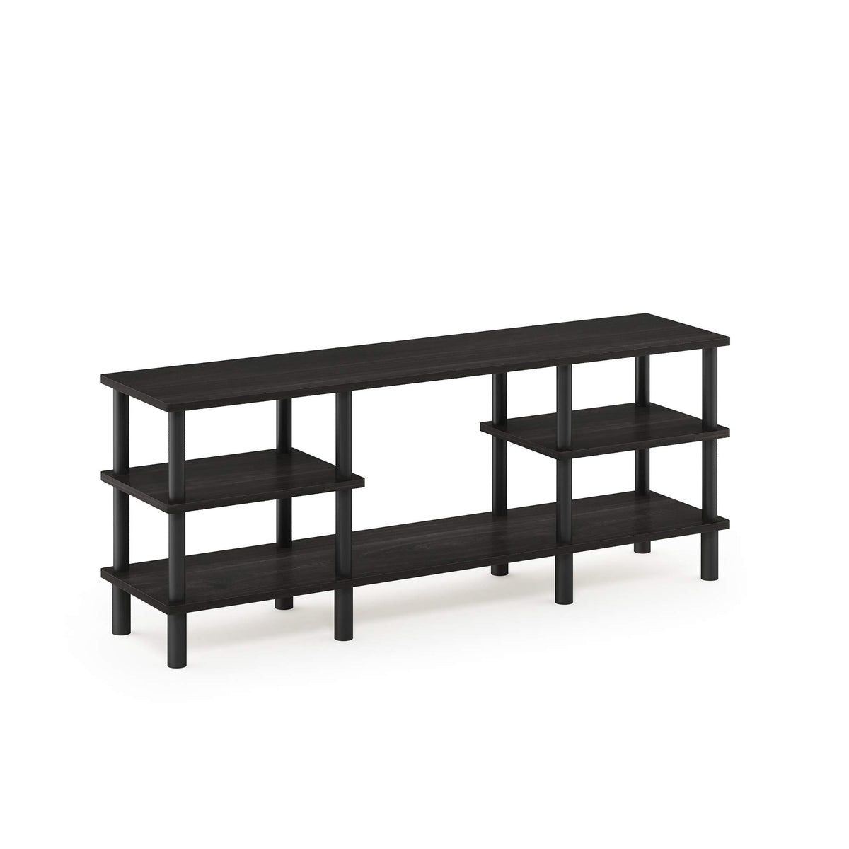 Espresso 3-Tier Open Shelf TV Stand U8002