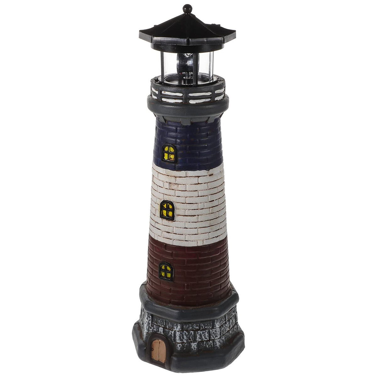Solar Lighthouse Garden Lights Outdoor Waterproof Resin Statue Lamp B756803