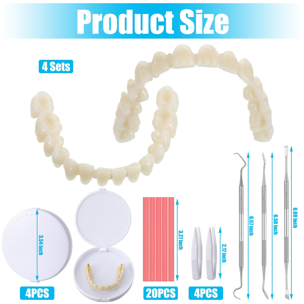 35 Pcs Dentures Repair Kit with Tools D671