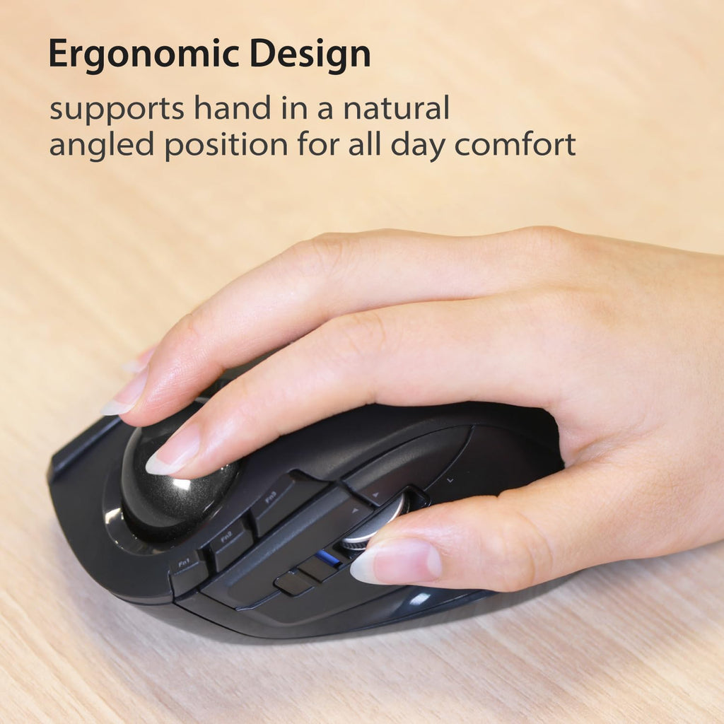 Wireless Ergonomic Trackball Mouse W189