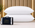 King Size White Microfiber Bed Pillows Set of 2 P8871