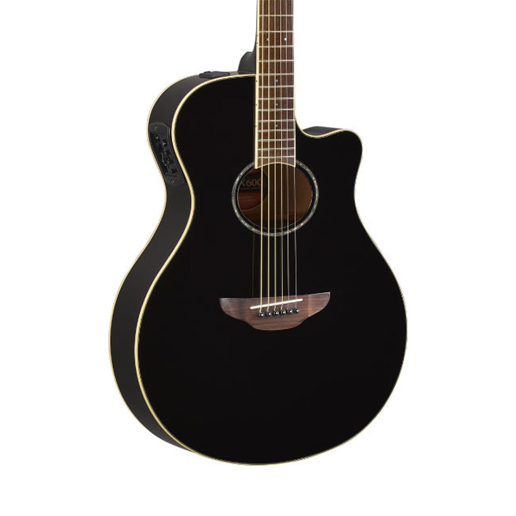 Black Thin Body Acoustic-Electric Guitar I385