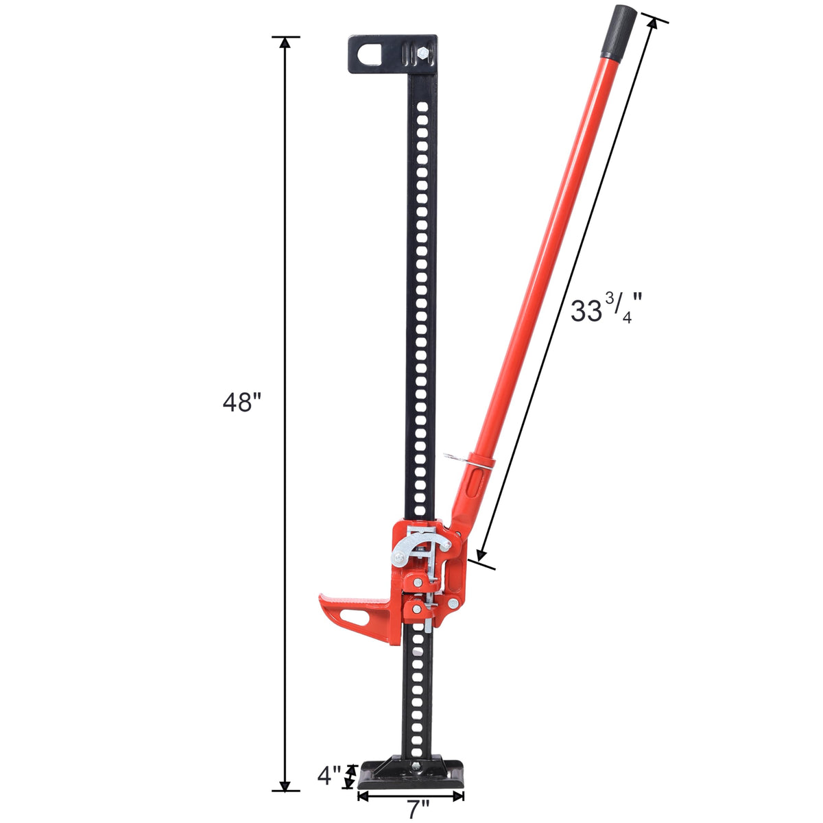 7000 lbs Capacity 48 inch Ratcheting Farm Jack C65384