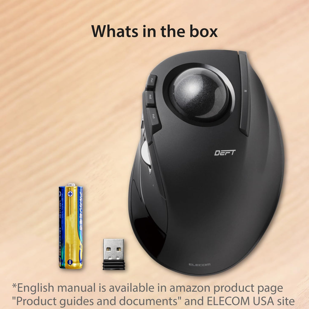 Wireless Ergonomic Trackball Mouse W189