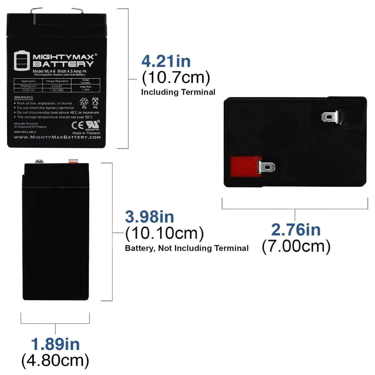 6V 4.5AH SLA Battery H8627