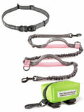 Hands Free Dog Leash for Large Dogs with Poop Bag Dispenser D264