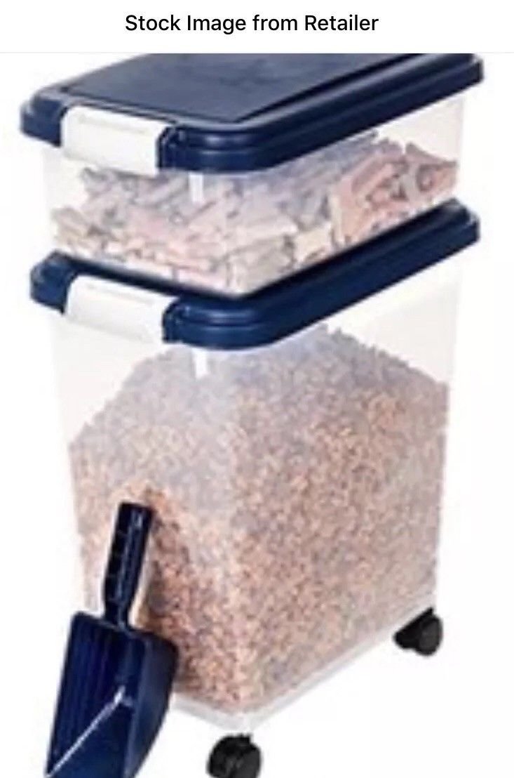 Airtight Pet Food Storage Container Navy Blue G799