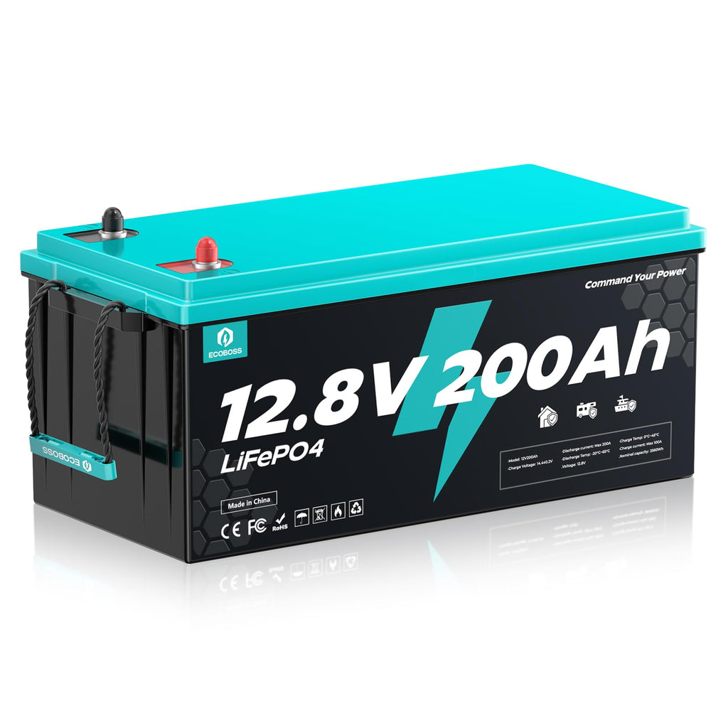 12V 200Ah LiFePO4 Deep Cycle Lithium Battery P1640