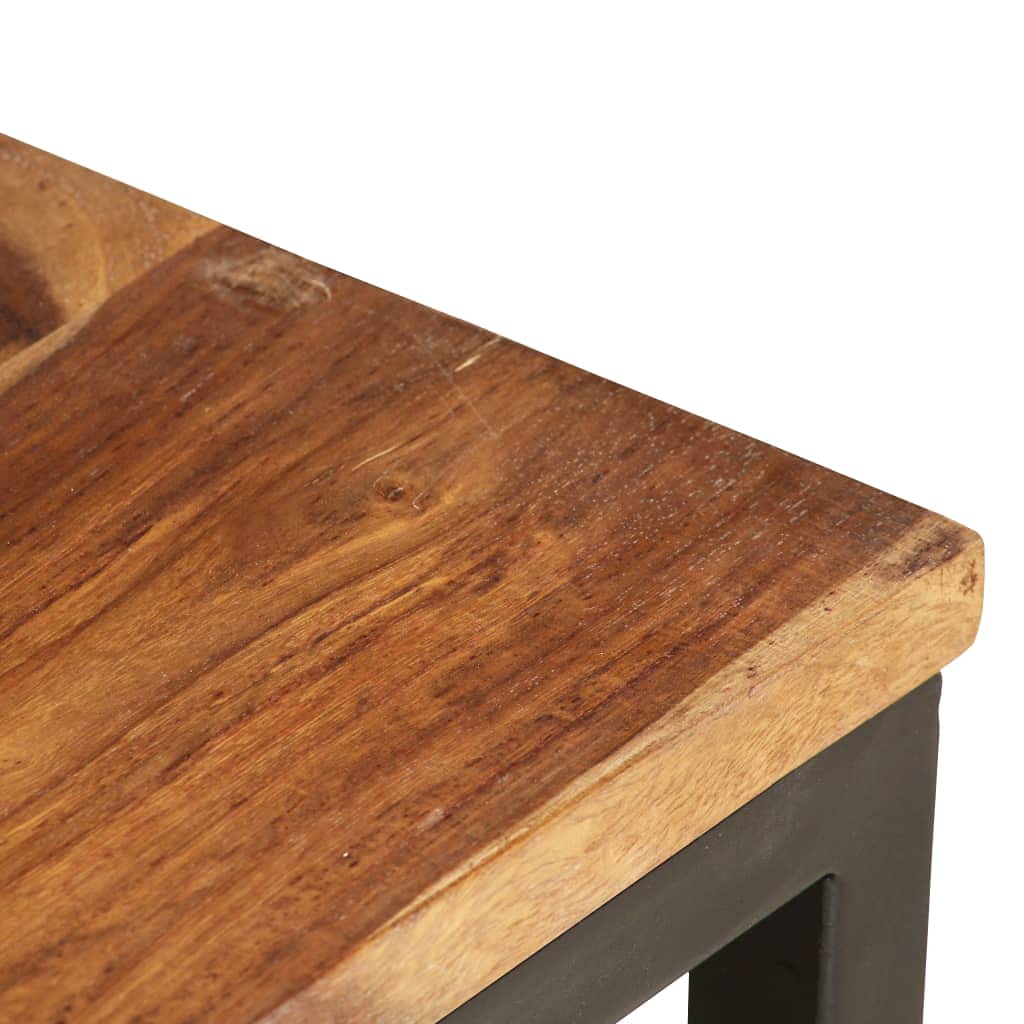 2 pcs Solid Sheesham Wood Nesting Tables Z984605