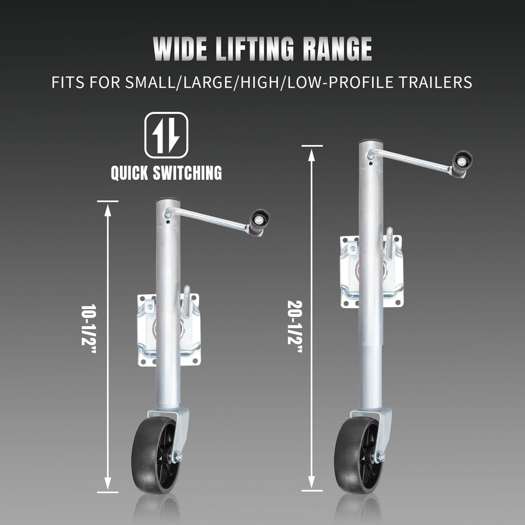 Boat Trailer Jack with Single Wheel, 1000 Lbs. Capacity F683857