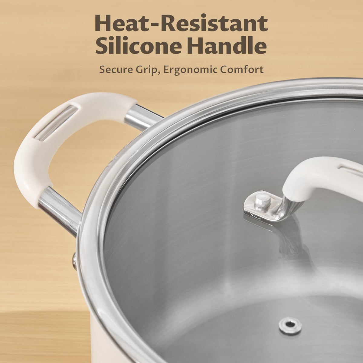 10QT 3-Ply Stainless Steel Stock Pot with Lid V617
