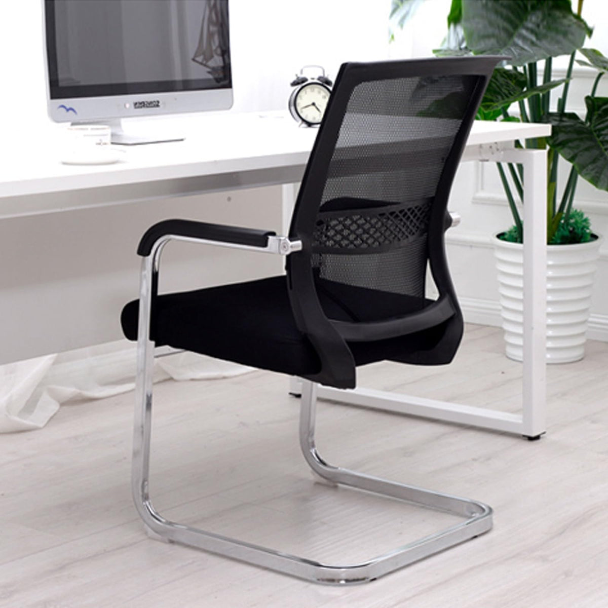 Orange Mesh Ergonomic Desk Chair with Lumbar Support F57848