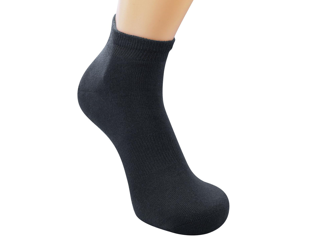 Men's 5-Pack Diabetic Low Cut Socks with Arch Support B792324