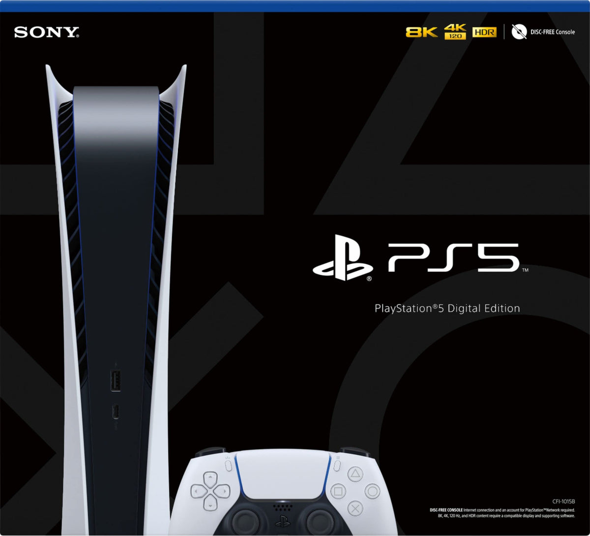 Playstation 5 Digital Edition Console with Additional Controller P2735