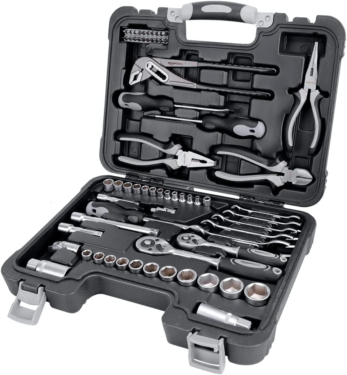 65-Piece Household Hand Tool Kit Set with Storage Case V918893