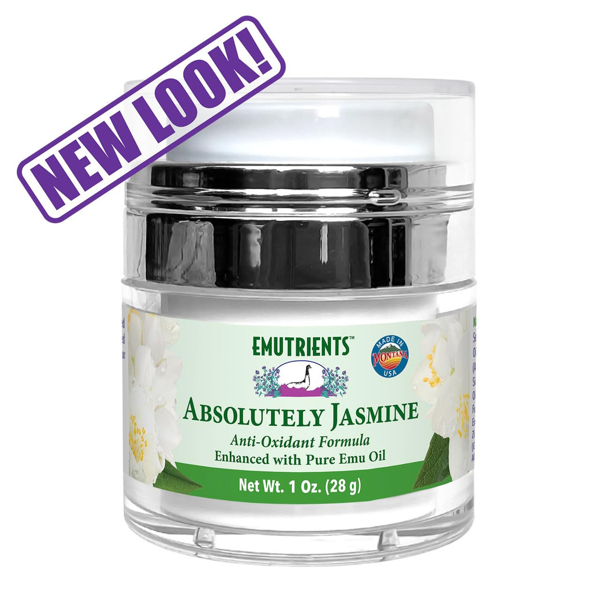 Jasmine Facial Cream 1 Ounce Jar with Emu Oil N449279
