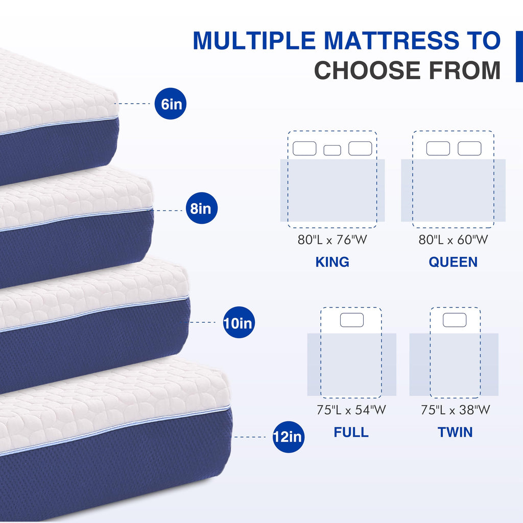 6 Inch Twin Size Gel Memory Foam Mattress C681679