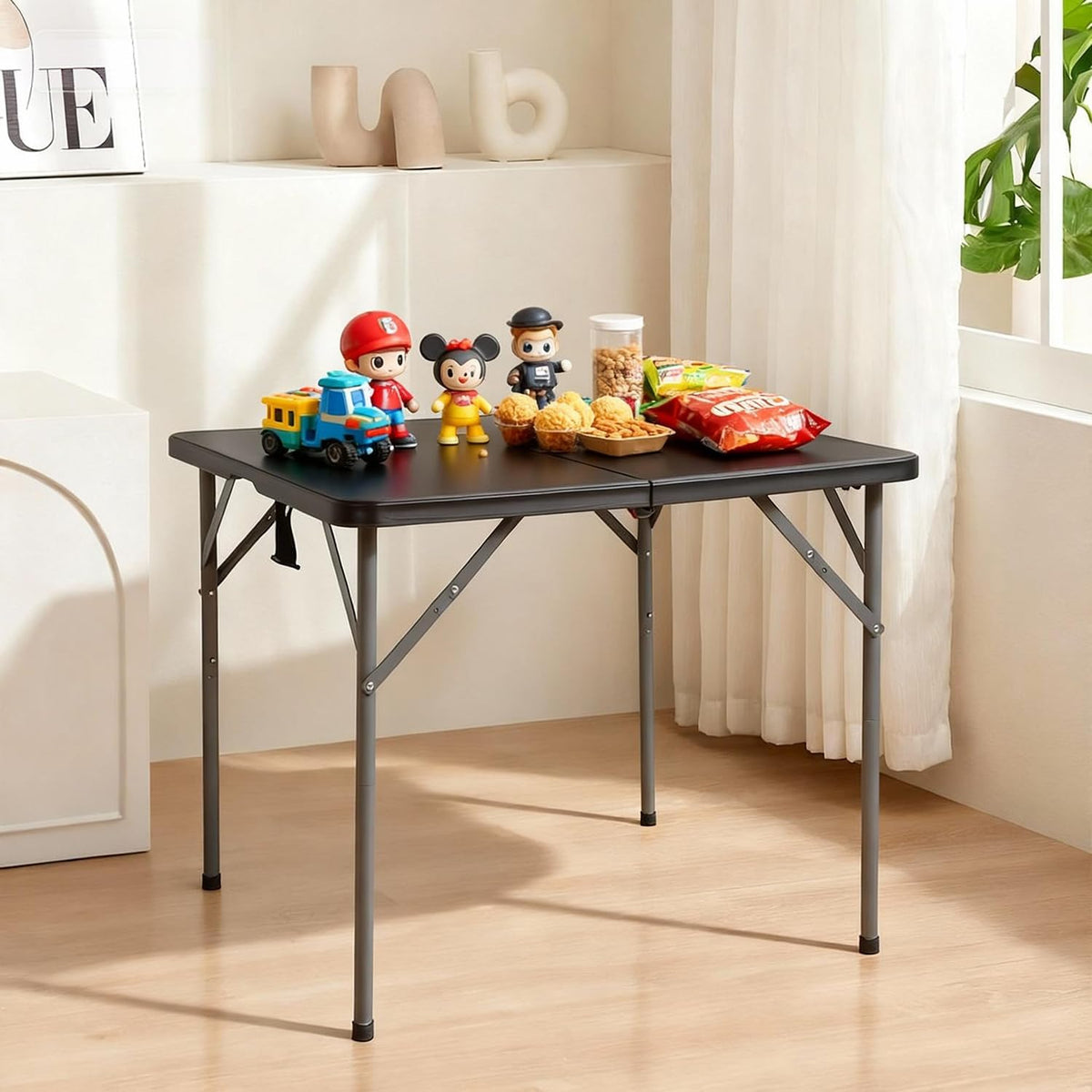 34" Black Folding Card Table B175