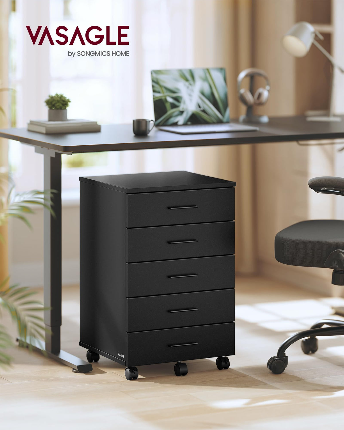 Mobile Pedestal Filing Cabinet with Wheels U269
