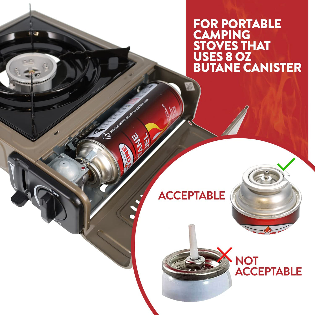 Butane Fuel Canister 4 Pack B1484