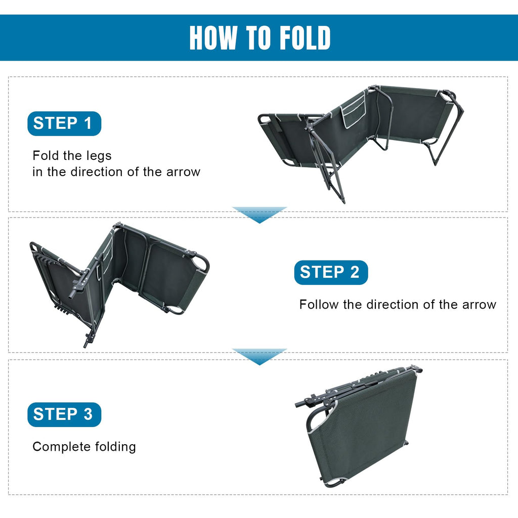 Folding Camping Cot with Mattress O78522