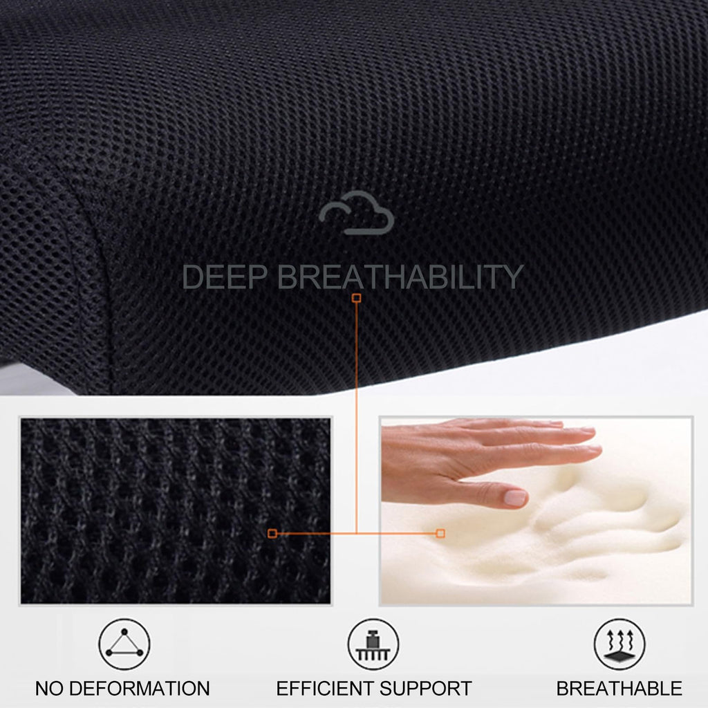 Orange Mesh Ergonomic Desk Chair with Lumbar Support F57848
