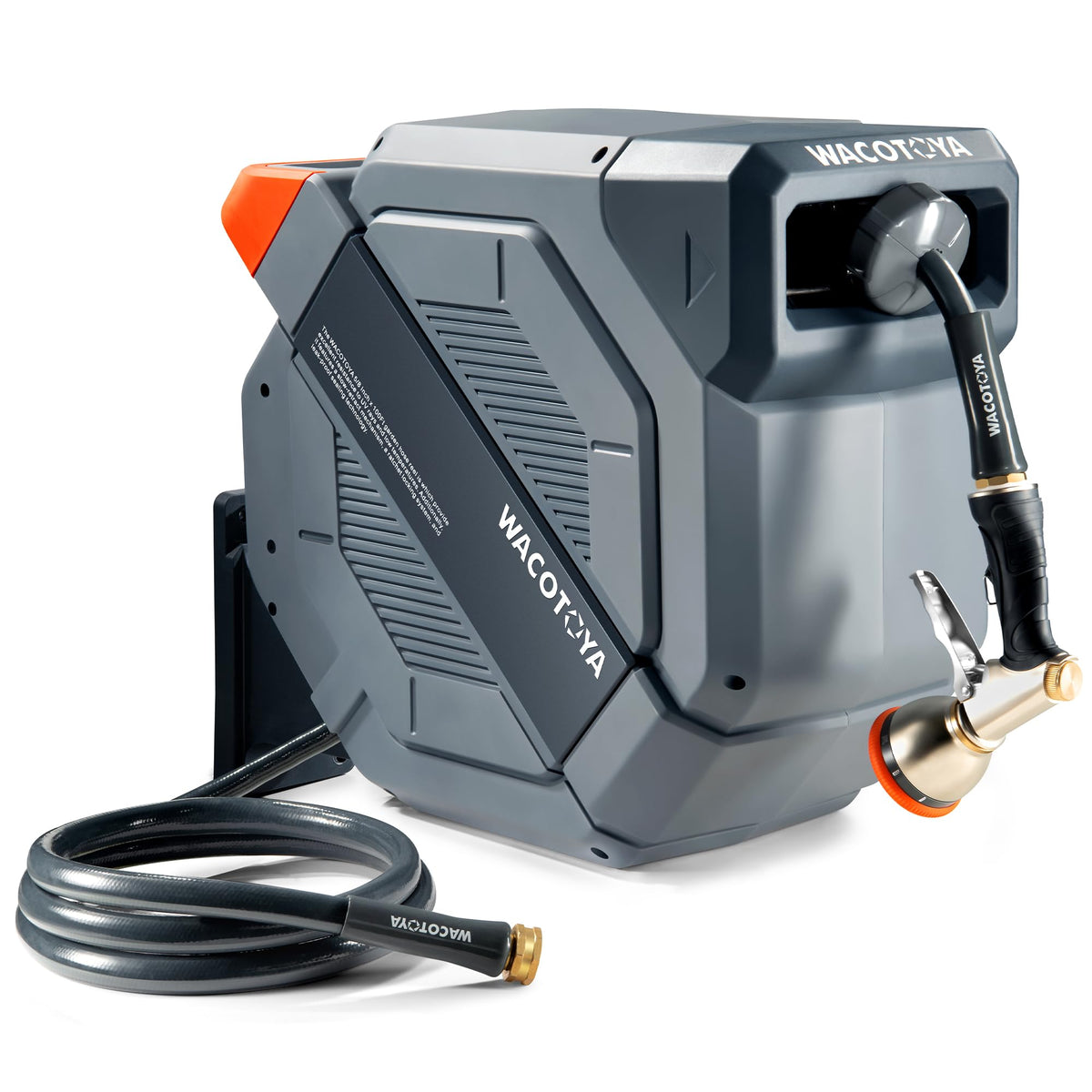 Retractable Garden Hose Reel, 5/8 in x100 ft Heavy Duty Wall Mount A493763