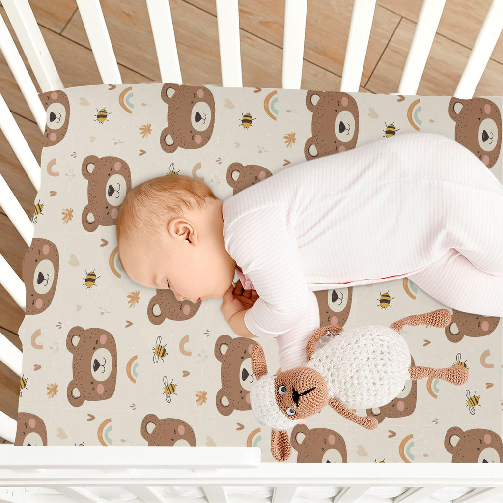 Soft Breathable Microfiber Fitted Crib Sheet Y400458