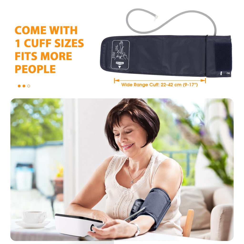 Automatic Upper Arm Blood Pressure Monitor with Adjustable Large Cuff P677982