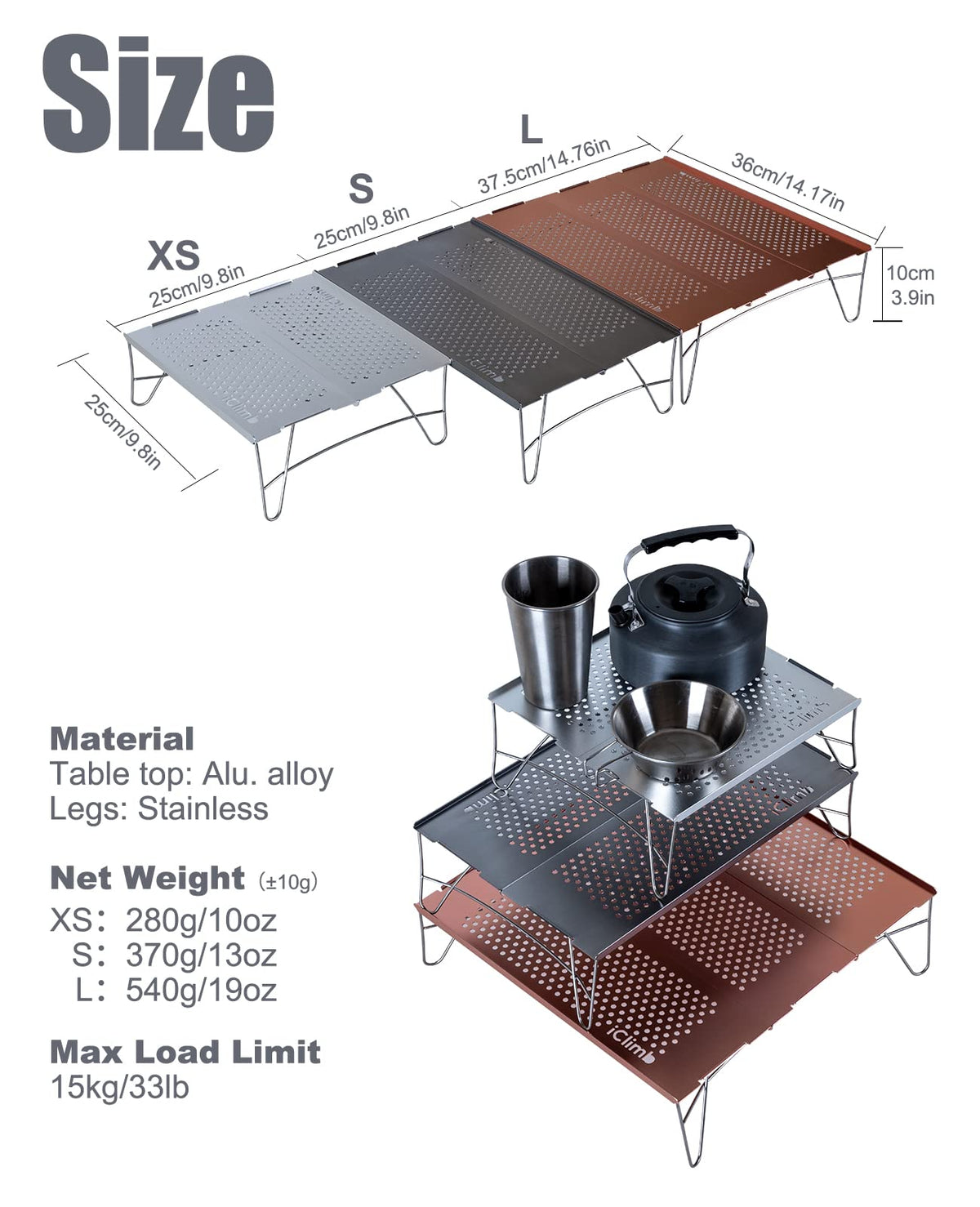 Ultralight Compact Folding Table M9009