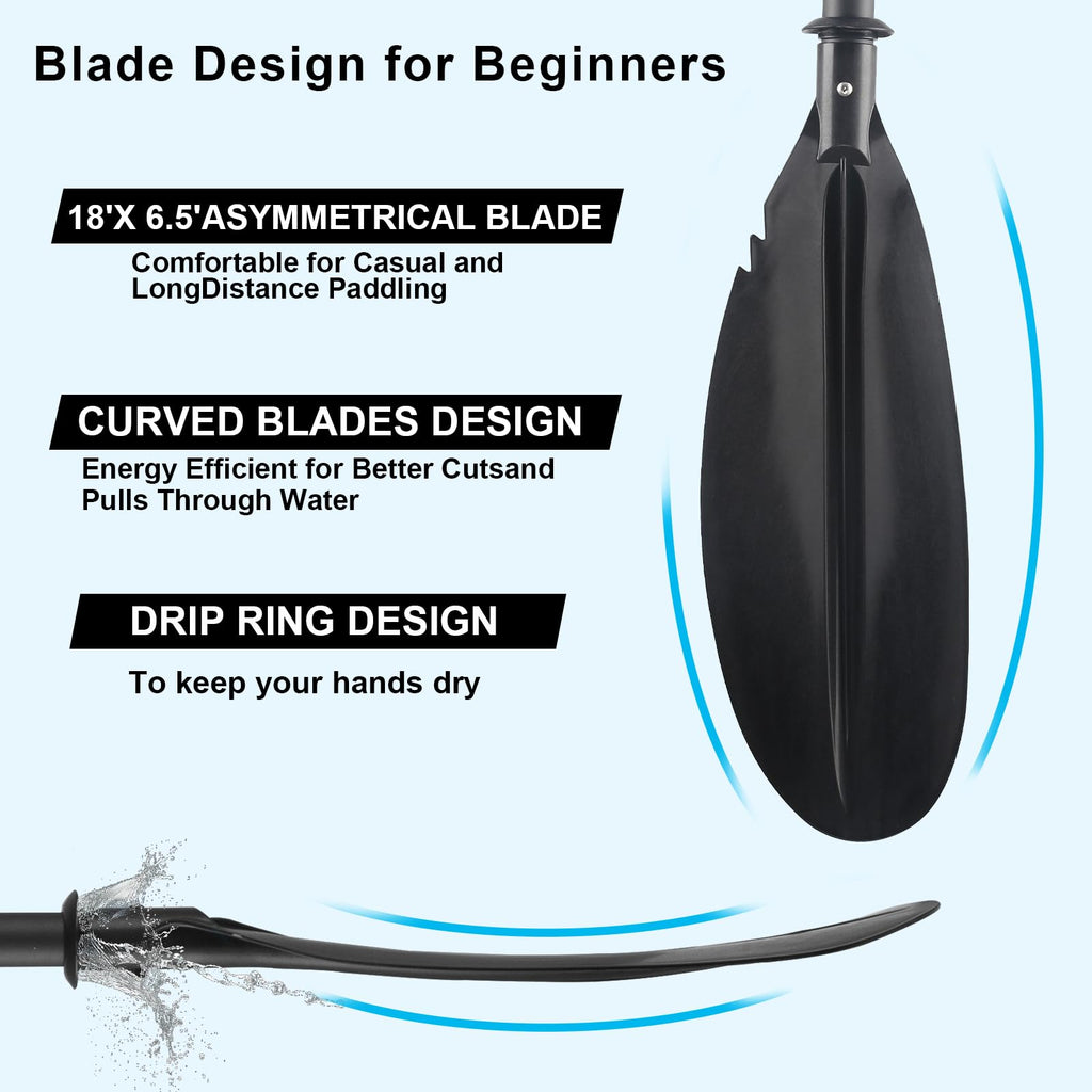 Telescoping Kayak Paddles with Paddle Leash K210