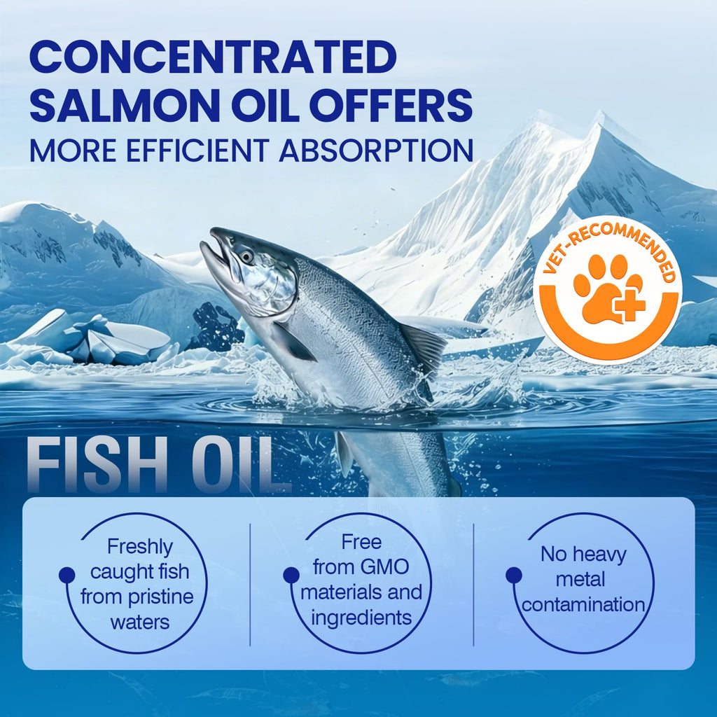 Omega 3 Skin and Coat Dog Supplement 200 Chews Fish Oil M6738