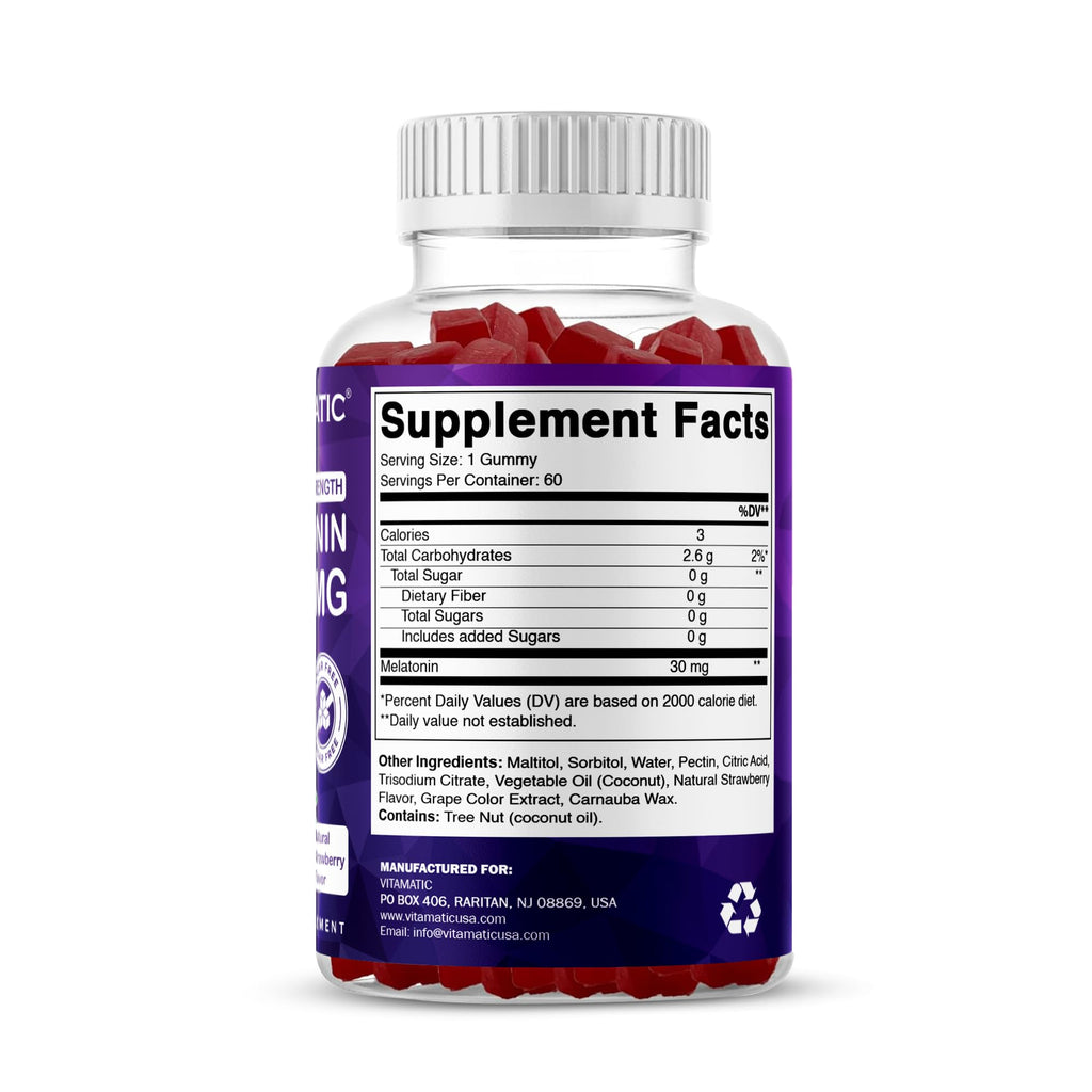 Melatonin 30 mg 60 Gummies N269