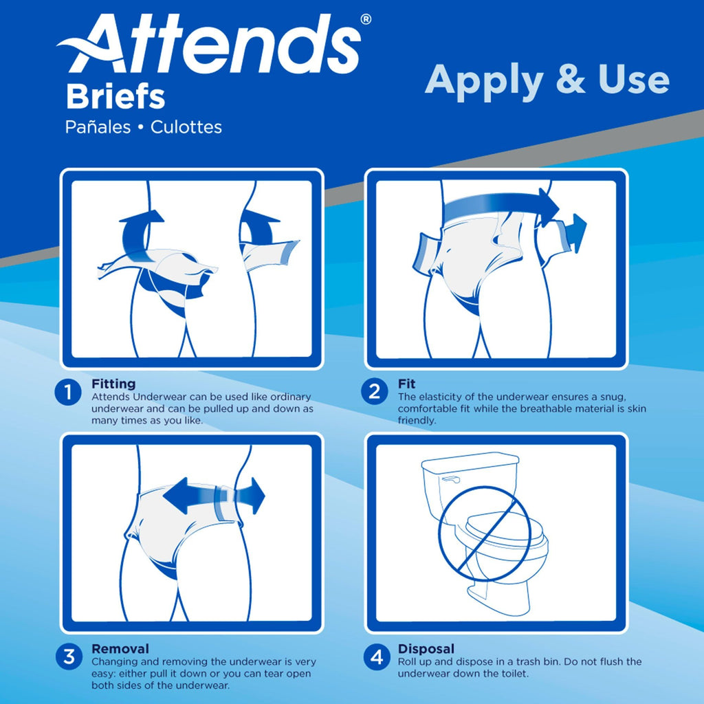 Large/X-Large Adult Incontinence Briefs 96 Ct W382